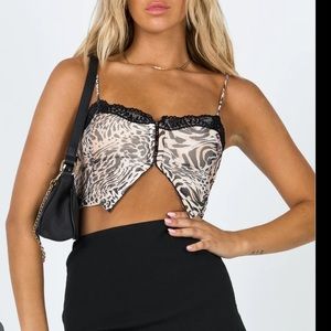 Princess Polly Magnolia Crop Top NWT